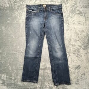 Gap Womens Slim Boyfriend Jeans  10/30R Blue 1969 Mid Rise Distressed